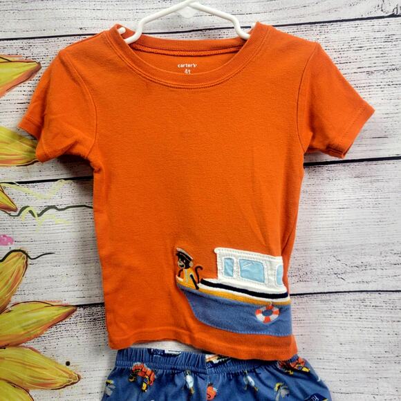 Carter's 2 piece Boy's Rescue Pajamas Size 4T - Picture 2 of 11